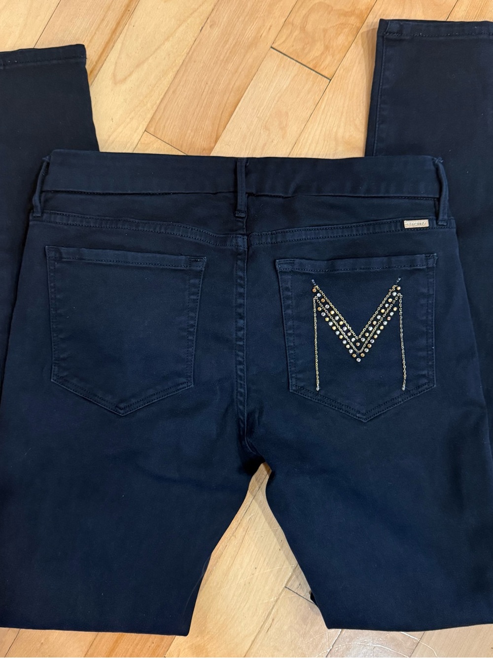 Marciano Black Embellished Skinny Jeans/Pants Size 28